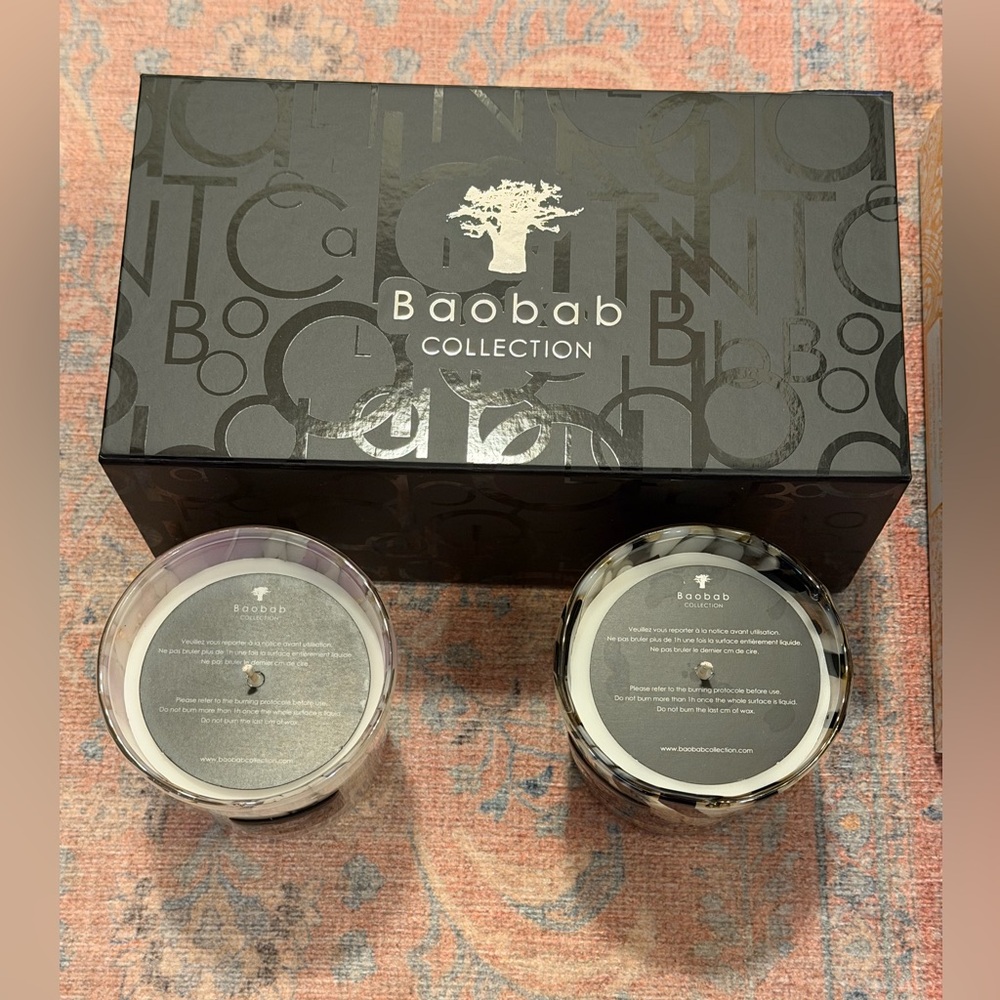 Brand New Baobab Collection Black & White Pearls Candle Duo, 2 X 6.7 oz. - Picture 16 of 16